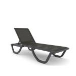 Florence/SL* Resin Sun Lounger Anthracite