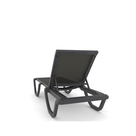 Florence/SL* Resin Sun Lounger Anthracite