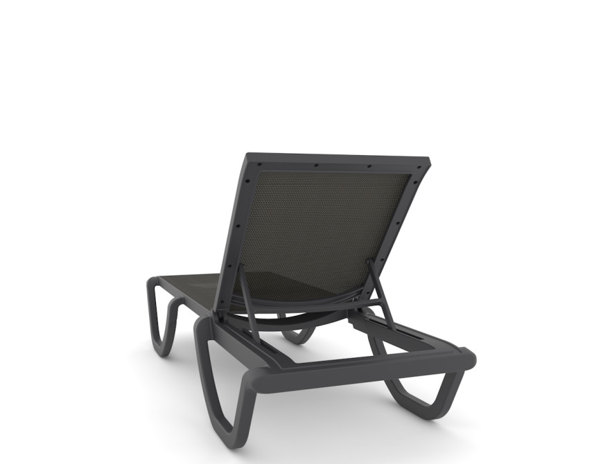 Florence/SL* Resin Sun Lounger Anthracite