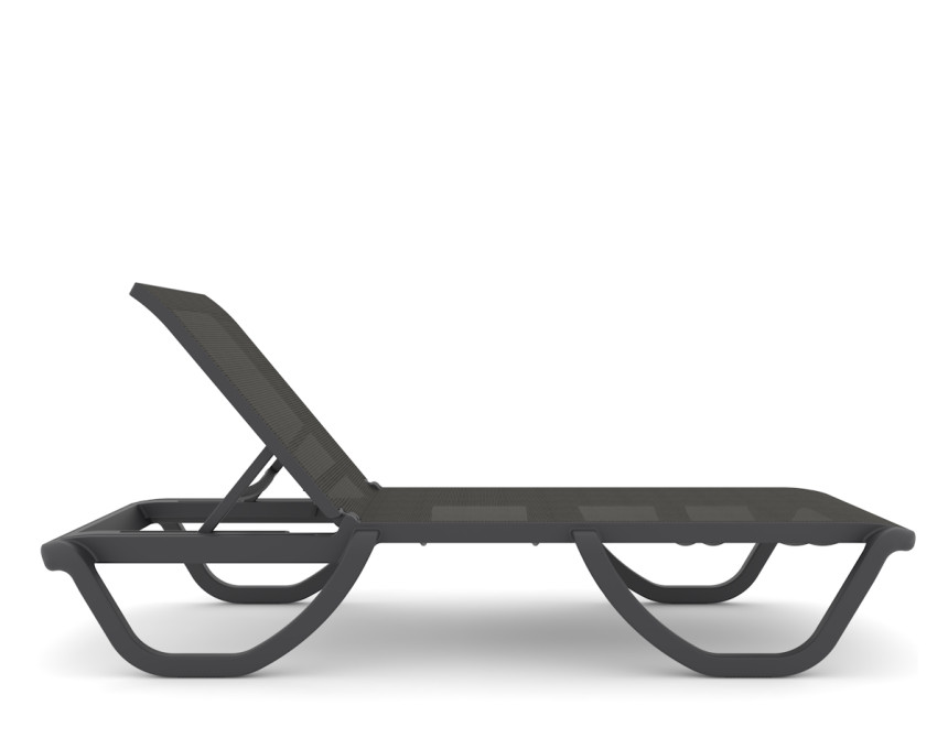 Florence/SL* Resin Sun Lounger Anthracite