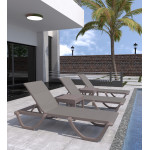Florence/SL* Resin Sun Lounger Anthracite