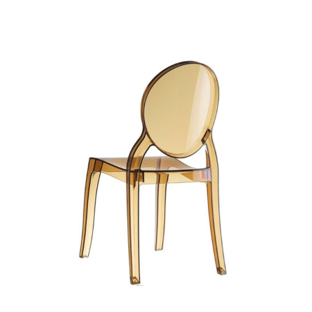 Elizabeth* Chair Clear Gold Polycarbonate