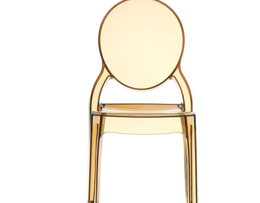 Elizabeth* Chair Clear Gold Polycarbonate