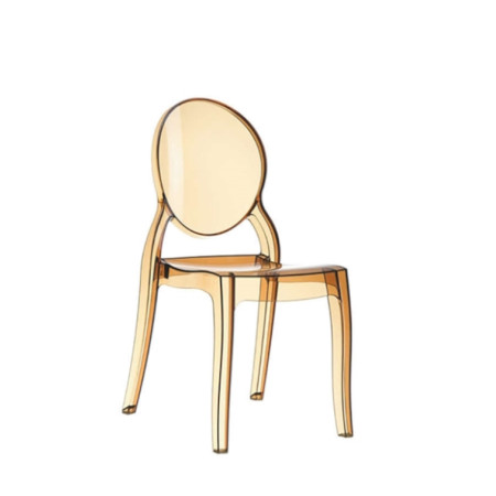 Elizabeth* Chair Clear Gold Polycarbonate