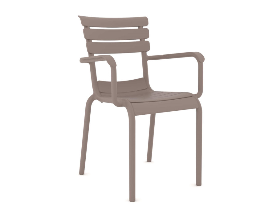 Hera/P-PL* Resin Armchair Cappuccino