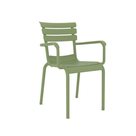 Hera/P-PL* Resin Armchair Green