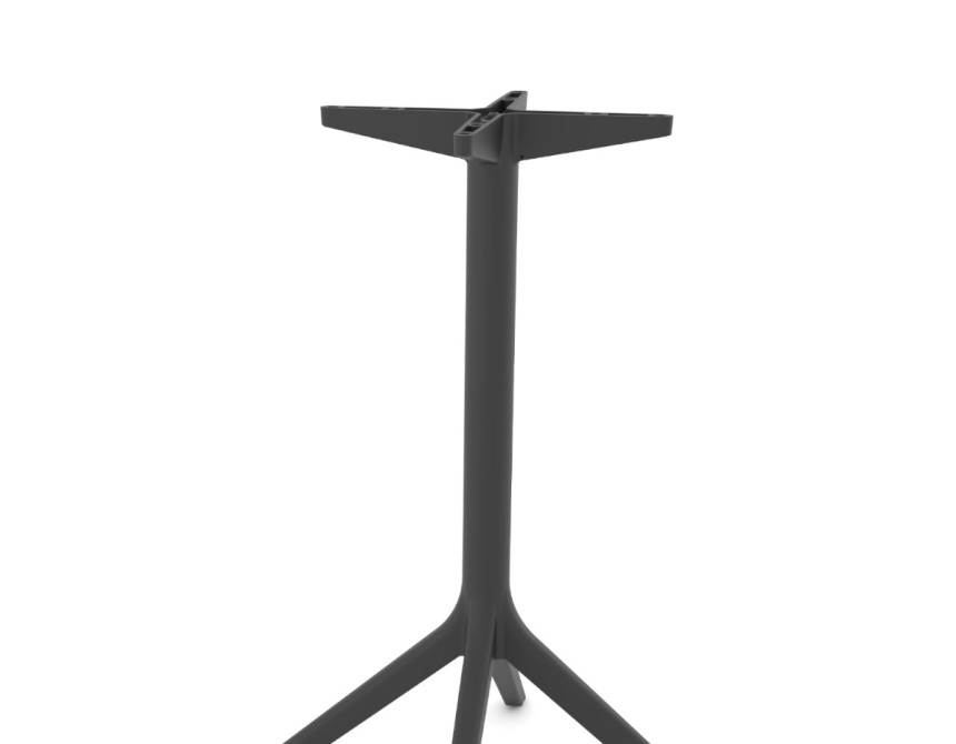 Rita/B-Bar* Resin Table Base Anthracite