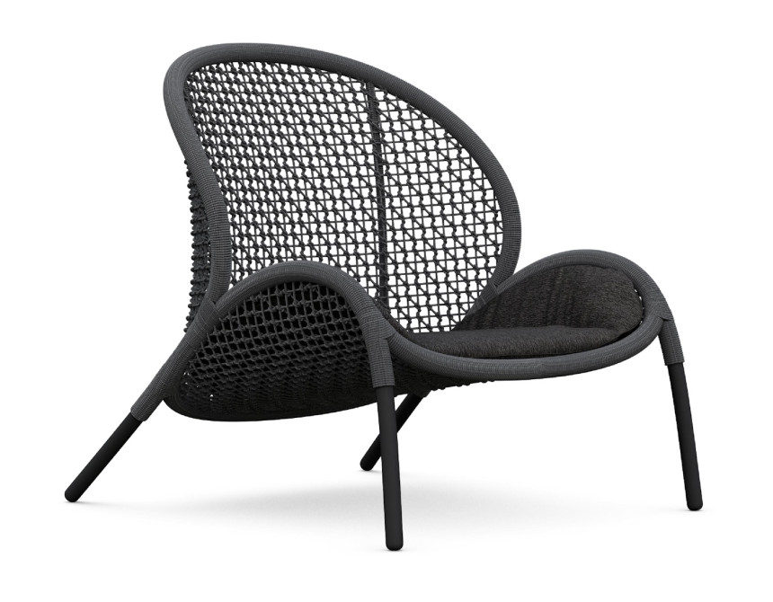 Dune/L-Anthracite Lounge Chair