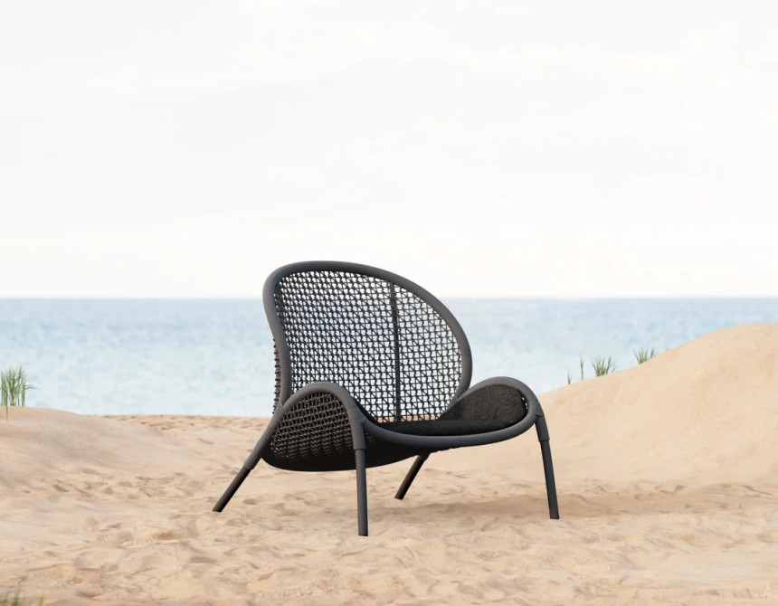 Dune/L-Anthracite Lounge Chair