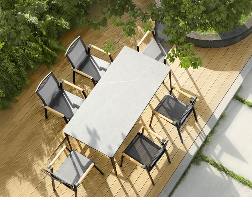 Aspen/T-180x90xh.75cm Table Anthracite