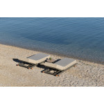 Cayenne/Taupe* Aluminum Sun-Lounger