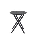 Helen/T-Φ60xh.74cm* Folding Table Black