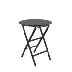 Helen/T-Φ60xh.74cm* Folding Table Black