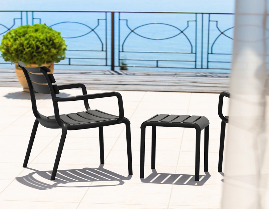 Paris/P-L* Lounge Armchair Black