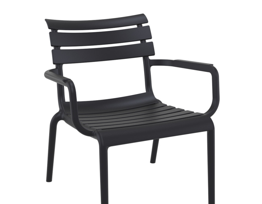 Paris/P-L* Lounge Armchair Black