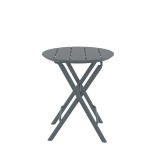 Helen/T-Φ60xY.74cm* Folding Table Dark Grey