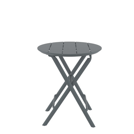 Helen/T-Φ60xY.74cm* Folding Table Dark Grey