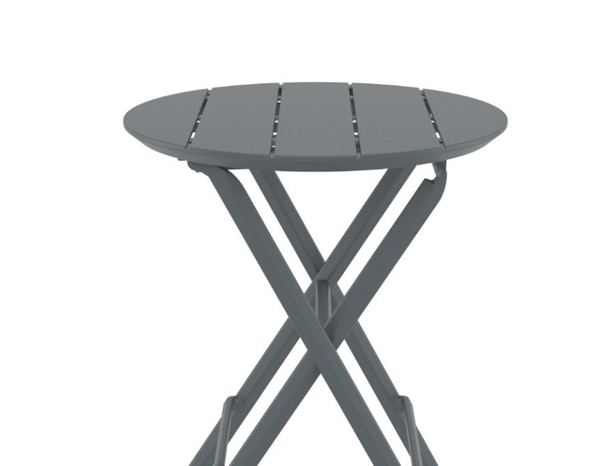 Helen/T-Φ60xY.74cm* Folding Table Dark Grey