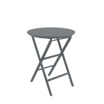 Helen/T-Φ60xY.74cm* Folding Table Dark Grey
