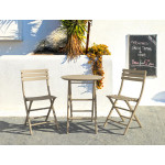 Helen/T-Φ60xY.74cm* Folding Table Dark Grey