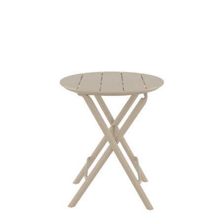 Helen/T-Φ60xh.74cm* Folding Table Taupe