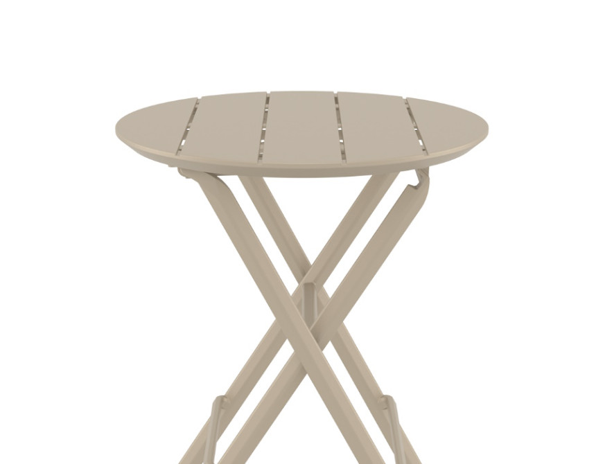 Helen/T-Φ60xh.74cm* Folding Table Taupe