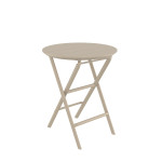 Helen/T-Φ60xh.74cm* Folding Table Taupe