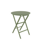 Helen/T-Φ60xh.74cm* Folding Table Olive Green