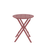 Helen/T-Φ60xh.74cm* Folding Table Marsala