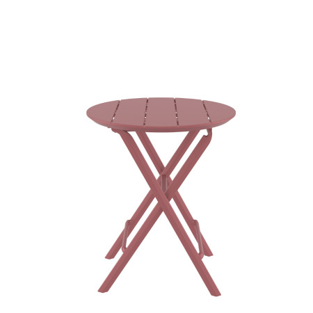 Helen/T-Φ60xh.74cm* Folding Table Marsala