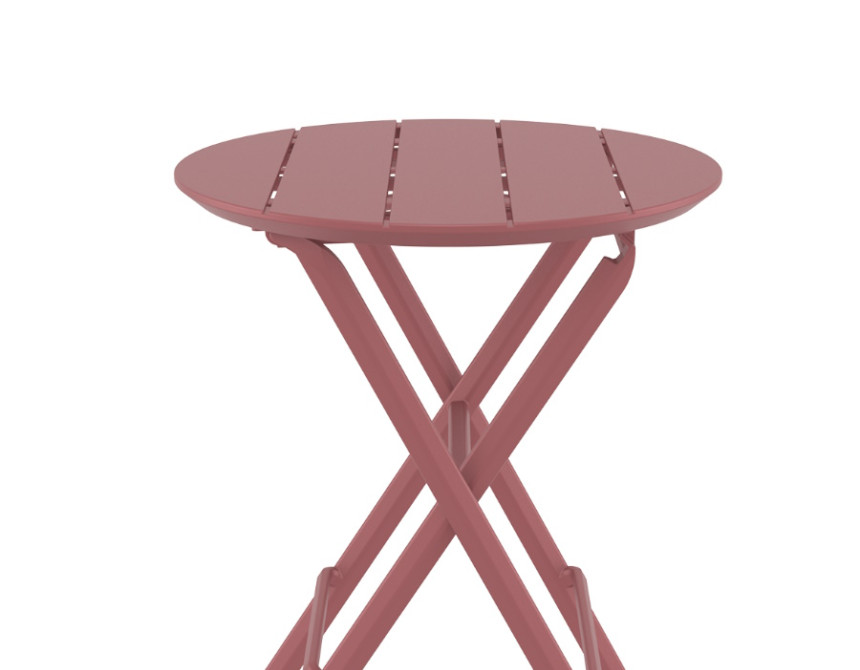 Helen/T-Φ60xh.74cm* Folding Table Marsala