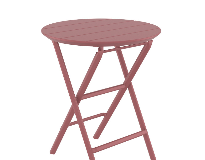 Helen/T-Φ60xh.74cm* Folding Table Marsala