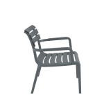 Paris/P-L* Lounge Armchair Dark Grey