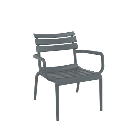 Paris/P-L* Lounge Armchair Dark Grey