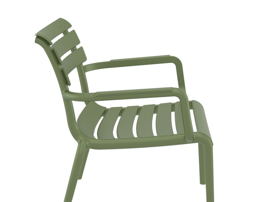 Paris/P-L* Lounge Armchair Olive Green