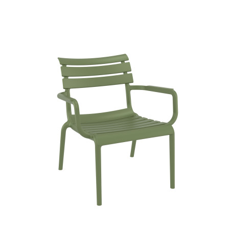 Paris/P-L* Lounge Armchair Olive Green