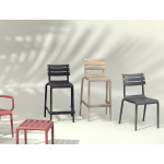 Helen/S-65* Barstool Taupe