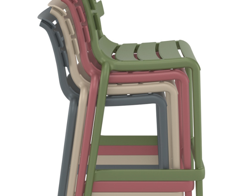 Helen/S-65* Barstool Olive Green