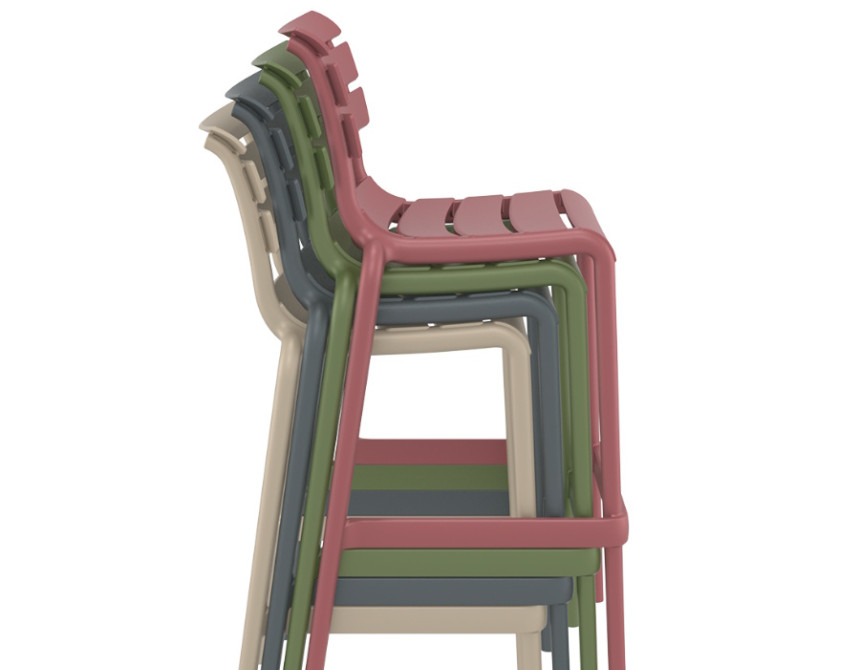 Helen/S-75* Barstool White