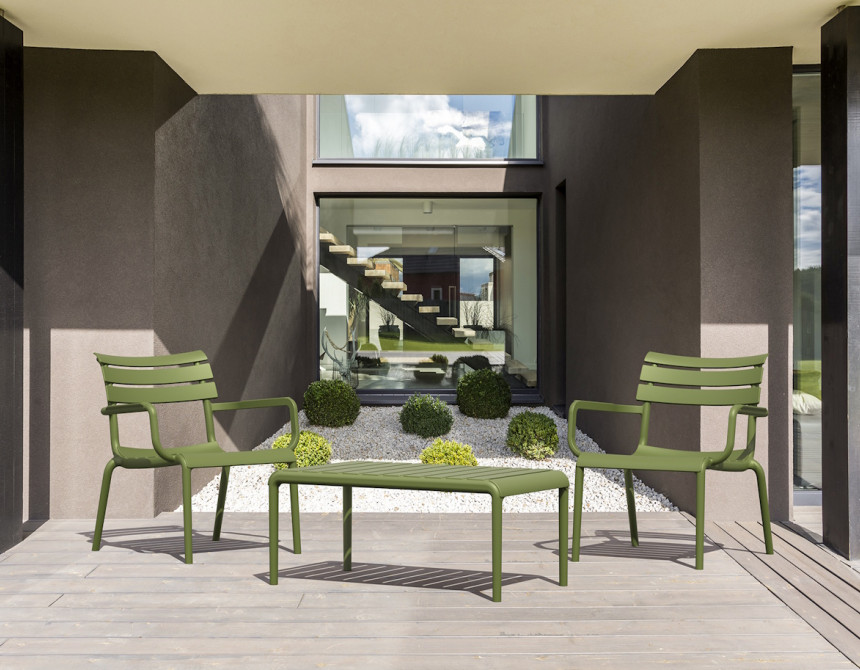 Paris/T-90x50xY.40cm* Table Olive Green