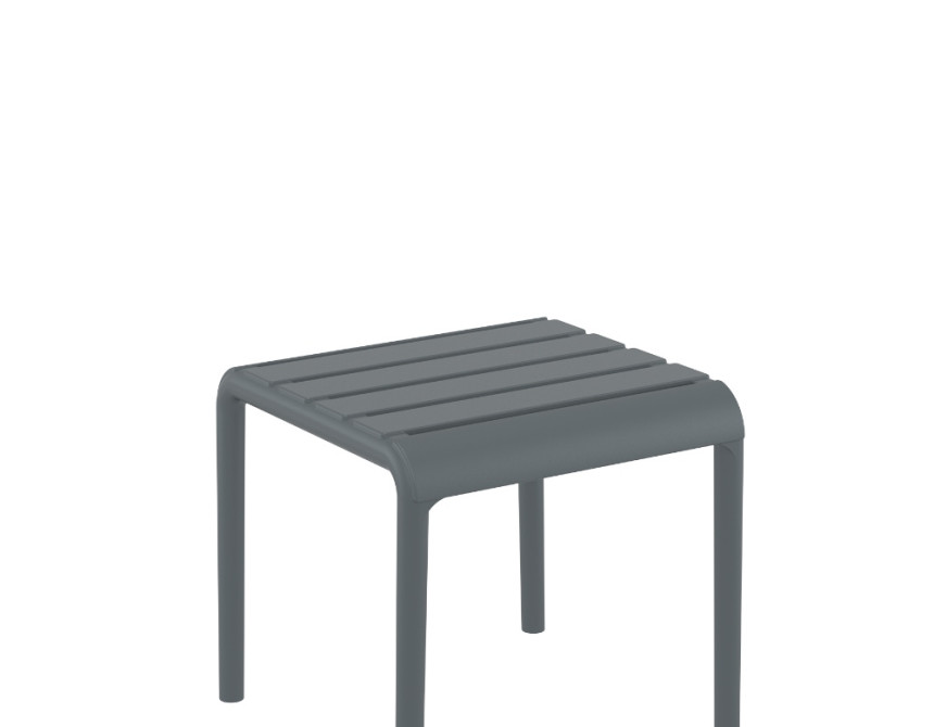Paris/T-42x41xY.39cm* Side Table/Footrest Dark Grey