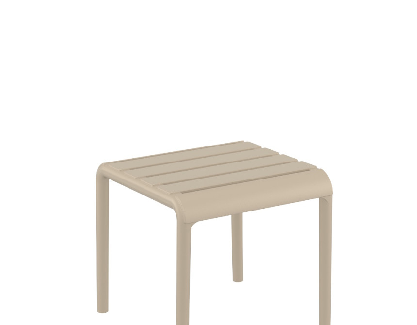 Paris/T-42x41xY.39cm* Side Table/Footrest Taupe