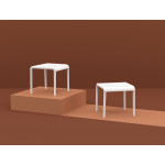 Paris/T-42x41xY.39cm* Side Table/Footrest white