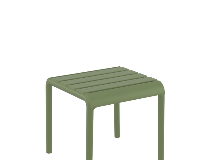 Paris/T-42x41xY.39cm* Side Table/Footrest Olive Green