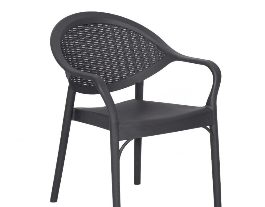 Mona/PL* Resin Armchair Anthracite