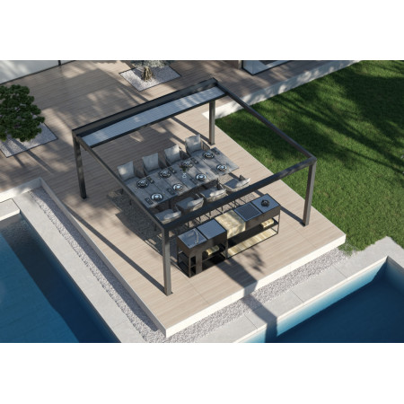 Pergola Keplan-3x4m* Alu. with Motor
