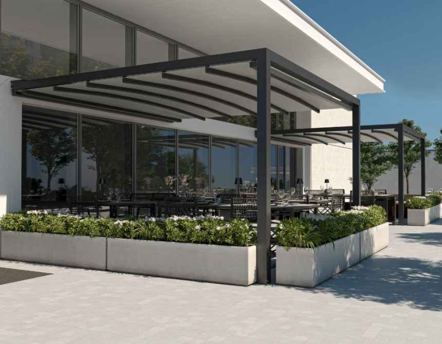 Pergola Keplan/A-3x3m* Alu. with Motor