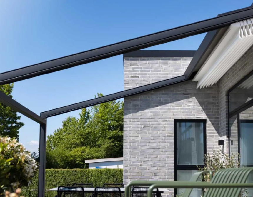 Pergola Vega-6x4m* Alu. with Motor   LED Lights