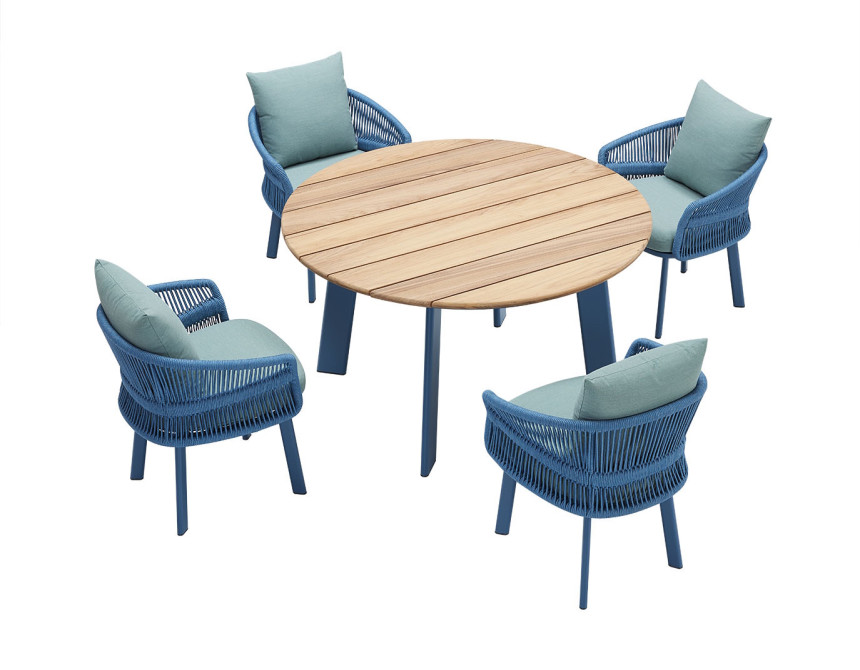 Aio/D5 Blue* Dining Set (205590)