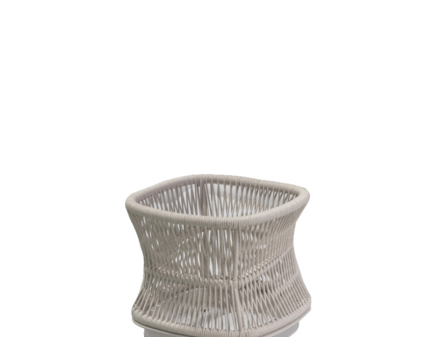 Aio/B-45cm* Flower Basket Taupe (205593)